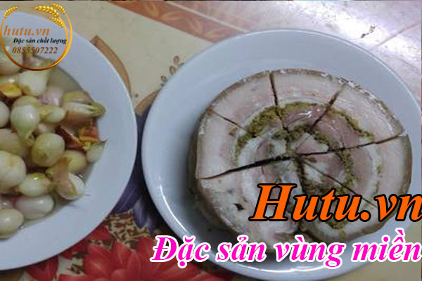 Thưởng thức giò mỡ cùng hành nén