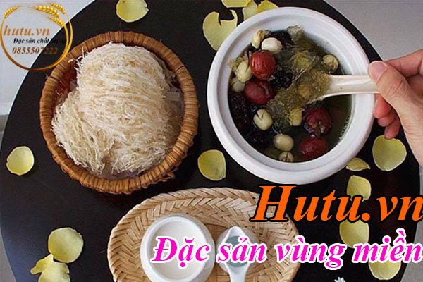 yến táo đỏ hạt chia đường phèn hạt sen cho trẻ nhỏ