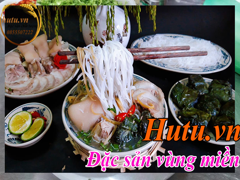 Bún bung hoa chuối đặc sản Thái Bình món ăn ngon đặc biệt